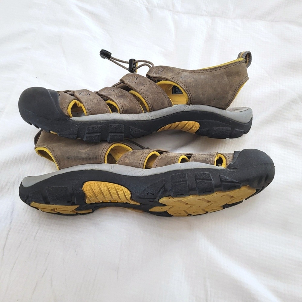 Keen Mens H2 Bison Brown Leather Waterproof River Hiking Gorpcore Sandals 12 - Picture 4 of 11